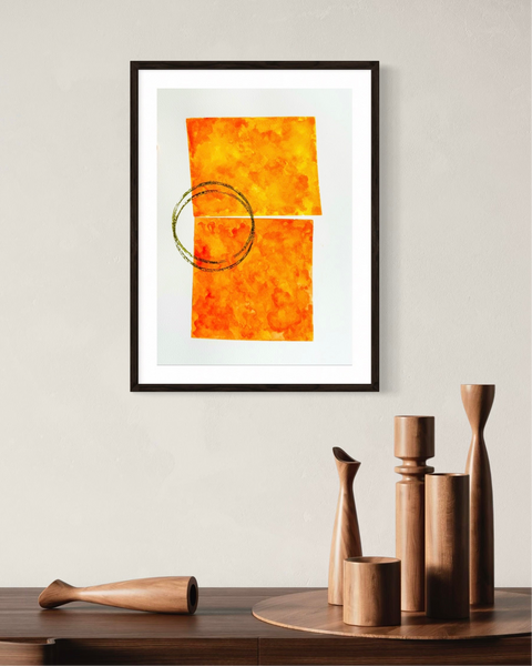 ORIGINAL Hand Painted Watercolour Artwork #803 - Orange Blossom