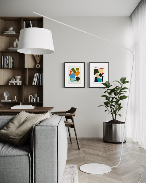 ORIGINAL Hand Painted Acrylic Artwork - Abstract Blocks #302
