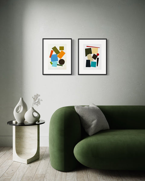 ORIGINAL Hand Painted Acrylic Artwork - Abstract Blocks #303