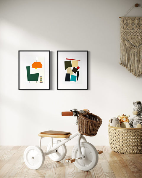 ORIGINAL Hand Painted Acrylic Artwork - Abstract Blocks #303