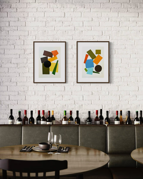 ORIGINAL Hand Painted Acrylic Artwork - Abstract Blocks #302