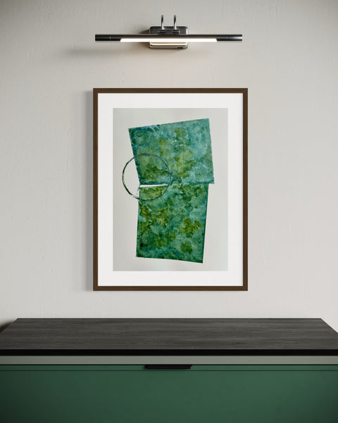 ORIGINAL Hand Painted Watercolour Artwork #801 - Timeworn Verdigris