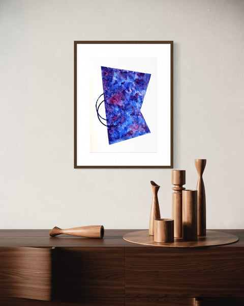 ORIGINAL Hand Painted Watercolour Artwork #802 - Timeless in Violet