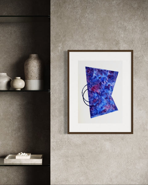 ORIGINAL Hand Painted Watercolour Artwork #802 - Timeless in Violet