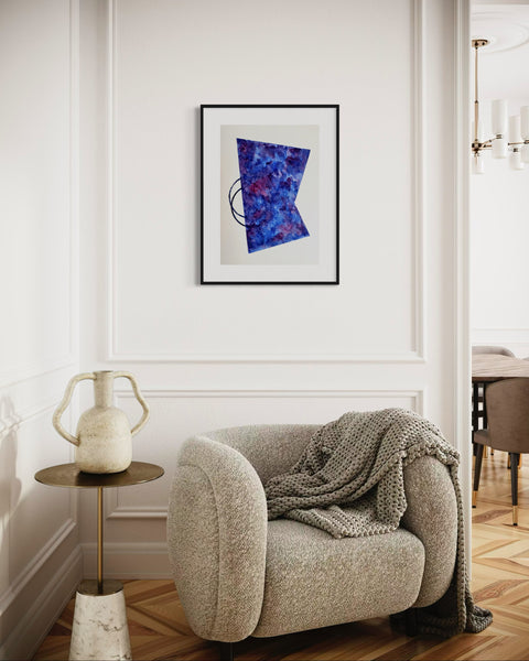 ORIGINAL Hand Painted Watercolour Artwork #802 - Timeless in Violet