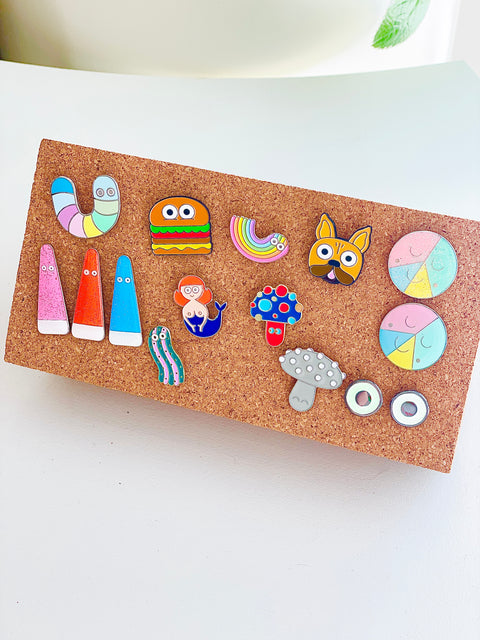 Metal Pin | Blue Glitter Ghost