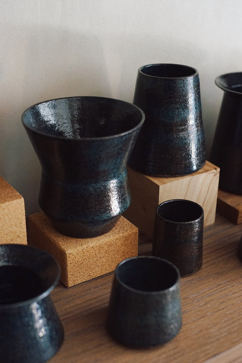 Wilson Ceramics | Gradient blue glazed dish