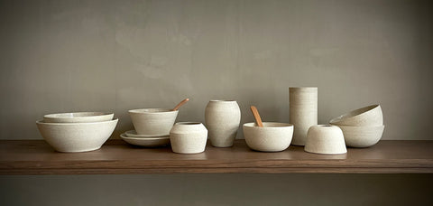 Wilson & Emho Ceramics | Granite light grey vase