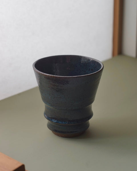 Wilson & Emho Ceramics | Gradient blue stepped vase