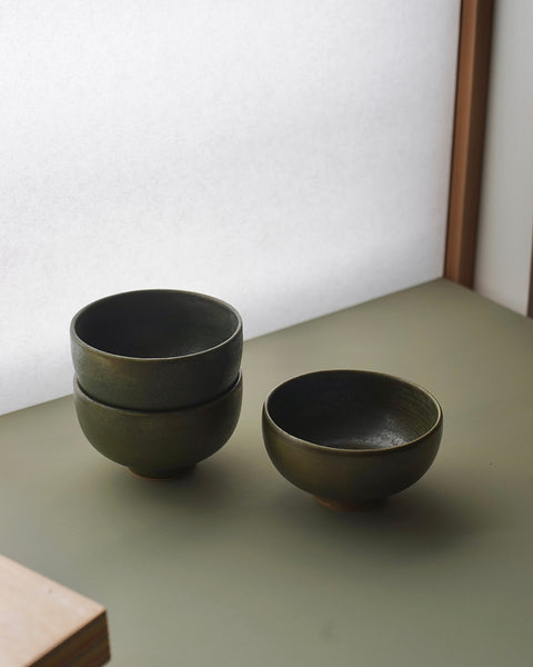 Wilson & Emho Ceramics | Forest green glazed bowl #2