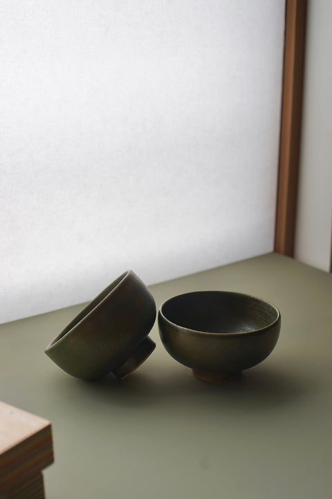 Wilson & Emho Ceramics | Forest green glazed bowl #2