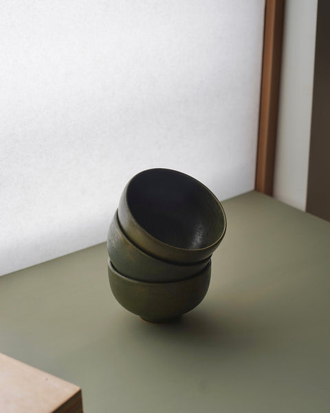 Wilson & Emho Ceramics | Forest green glazed bowl #2