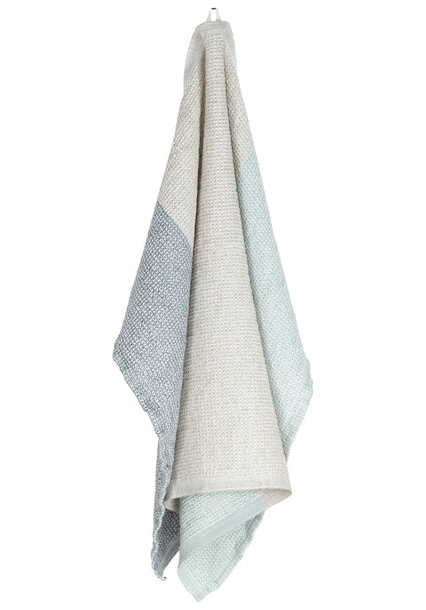 Lapuan Kankurit - TERVA linen towel (Multi Grey Jade / Light Blue)
