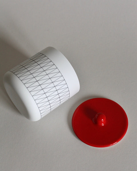 1616 / arita japan | S&B Colour Porcelain Container (Red)