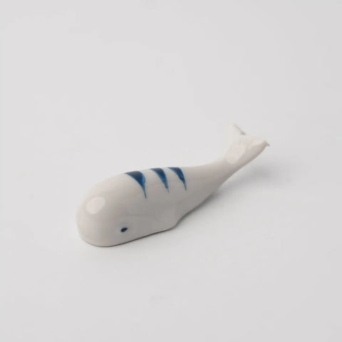 Blue Stripe Whale Chopstick Rest