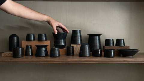 Wilson Emho Ceramics | Gradient blue glazed sip cup