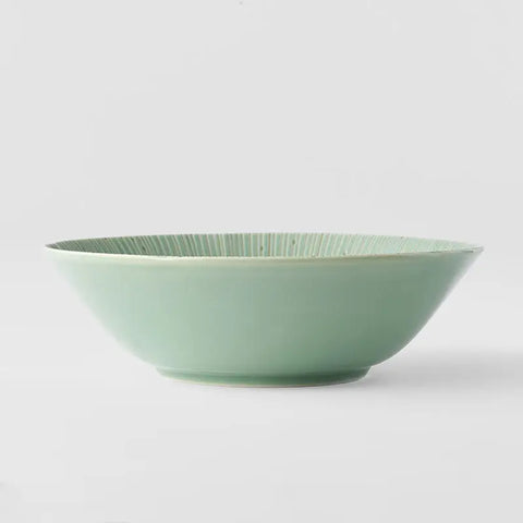 Ice Drift Green Bowl 21cm