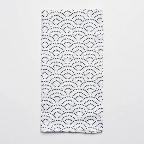 White Reusable Furoshiki Wrap 55cm