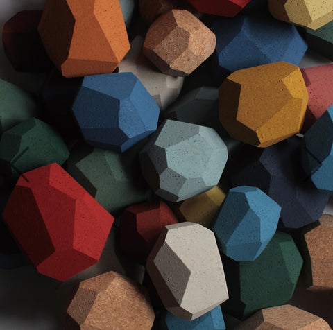 tumi-isi (31 blocks) - Recycled Cork Set