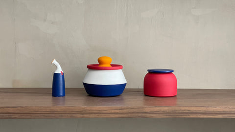 Wilson Emho Ceramics | Colour decorative container