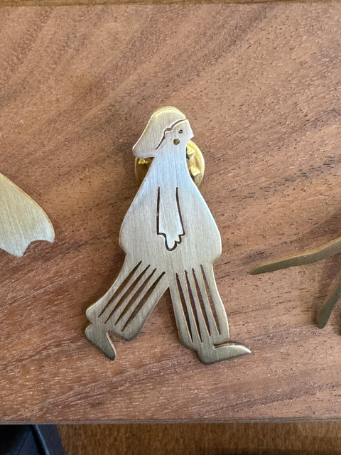 Brass Brooch | The Wanderer (Walker)