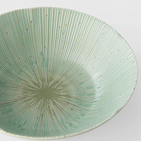Ice Drift Green Bowl 21cm