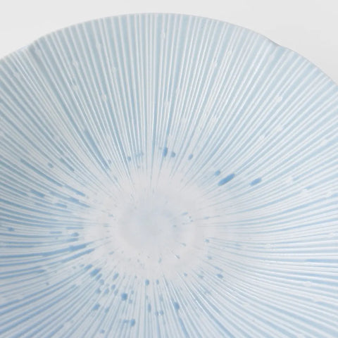 Ice Drift Blue Shallow Bowl 25cm
