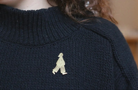 Brass Brooch | The Wanderer (Walker)