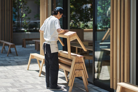 石卷工房 Stacking Bench