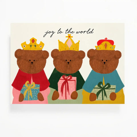The Bear Days | 3 Wise Bears Christmas Card