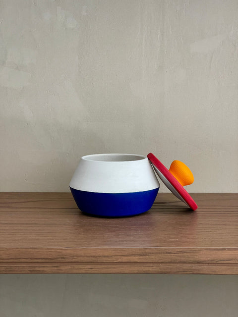Wilson Emho Ceramics | Colour decorative container