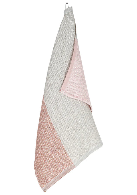 Lapuan Kankurit - TERVA linen towel (Multi Cinnamon Rose/ Pink)
