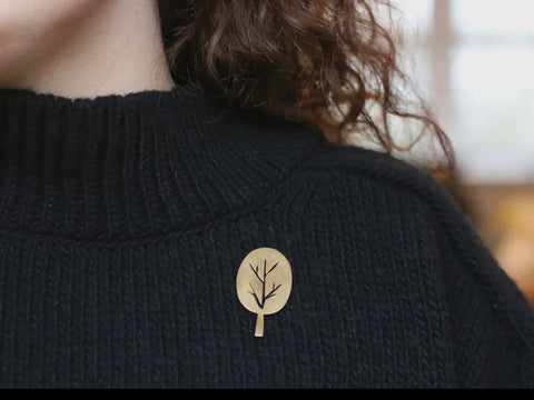 Brass Brooch | The Steadfast (Tree)