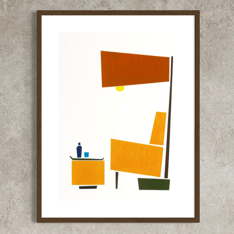 ORIGINAL Hand Painted Acrylic Artwork - Furniture collection #202 - Cocktails & Chapters