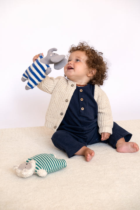 Sophie Home | Elephant Cobalt Soft Bean Toy