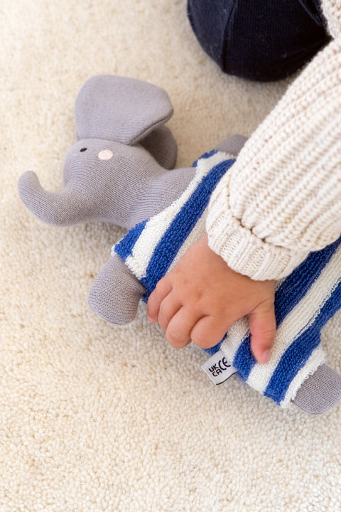 Sophie Home | Elephant Cobalt Soft Bean Toy