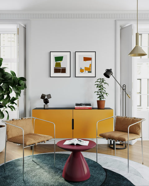 ORIGINAL Hand Painted Acrylic Artwork - Furniture collection #205 - Vintage Glance