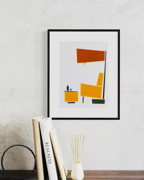 ORIGINAL Hand Painted Acrylic Artwork - Furniture collection #202 - Cocktails & Chapters