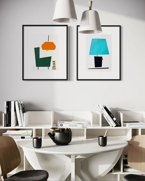 ORIGINAL Hand Painted Acrylic Artwork - Furniture collection #208 - The Reading Nook