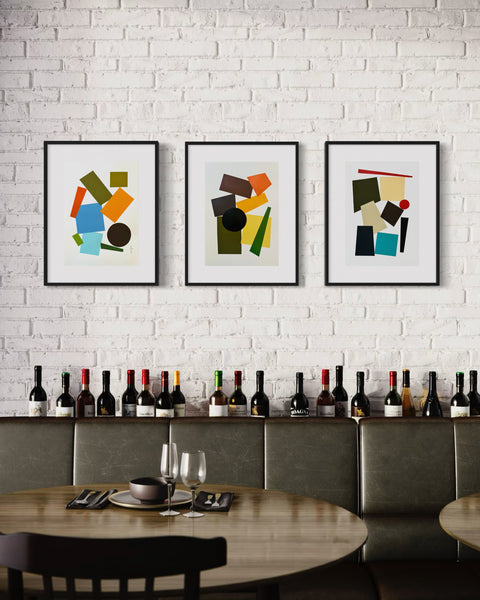 ORIGINAL Hand Painted Acrylic Artwork - Abstract Blocks #303