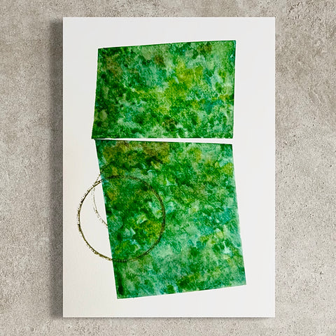 ORIGINAL Hand Painted Watercolour Artwork #810 - Lush Blocks