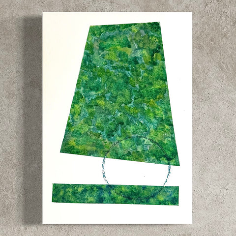 ORIGINAL Hand Painted Watercolour Artwork #808 - A Gap in a Hat