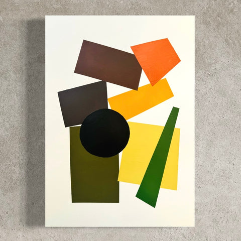ORIGINAL Hand Painted Acrylic Artwork - Abstract Blocks #301