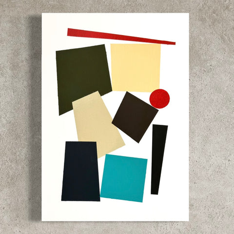 ORIGINAL Hand Painted Acrylic Artwork - Abstract Blocks #303