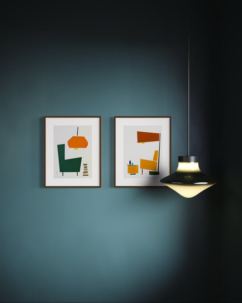 ORIGINAL Hand Painted Acrylic Artwork - Furniture collection #208 - The Reading Nook