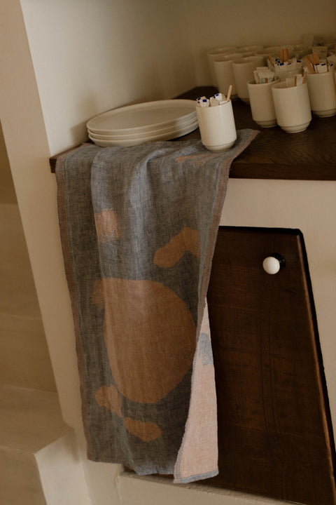 Lapuan Kankurit | HIETSU linen towel (Blue Cinnamon)