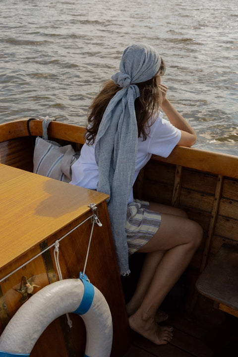 Lapuan Kankurit LEMPI linen scarf (Cinnamon)
