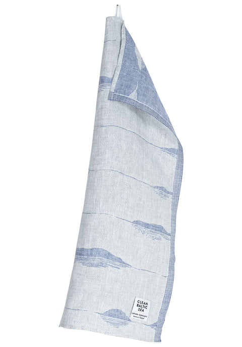 Lapuan Kankurit | MERELLÄ linen towel (Rainy Blue)