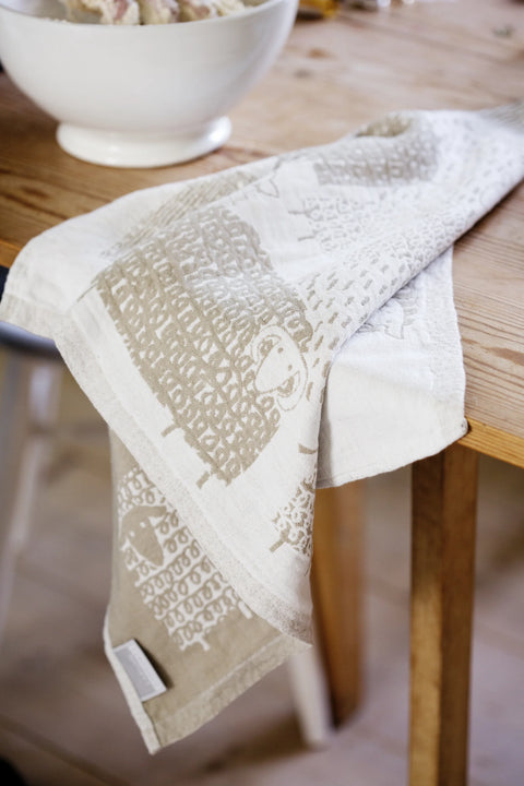 Lapuan Kankurit - PÄKÄPÄÄT Linen Towel (Beige)