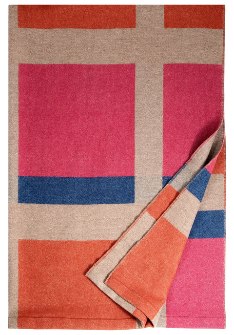 Lapuan Kankurit | RUUSA wool blanket (Heather Cinnamon Blue)